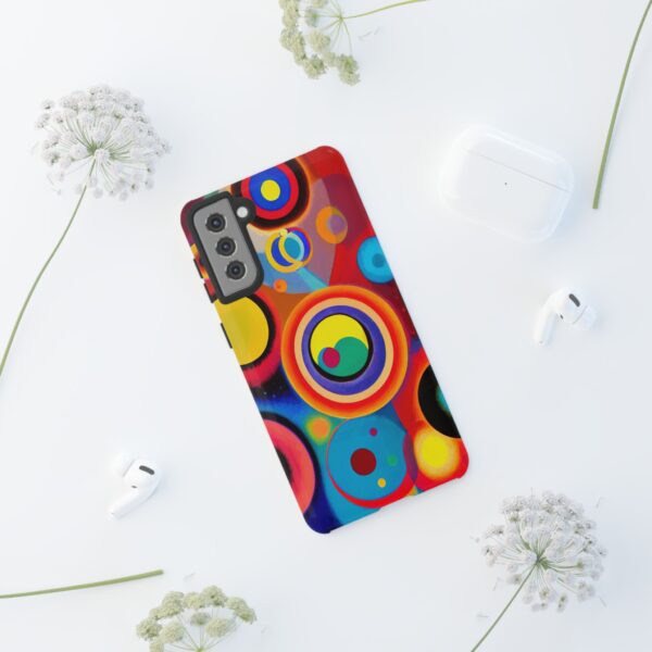 Rainbow Designs Circles in Circles On Tough Cases Custom Phone Cases For iPhone Google Pixel and Samsung Series - Image 60