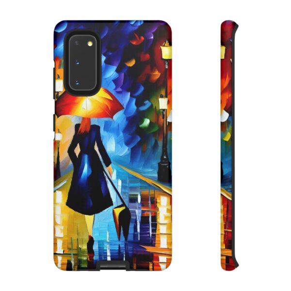 Rainbow Designs Woman With Umbrella On Tough Cases Custom Phone Case For iPhone and Samsung Series - Image 26