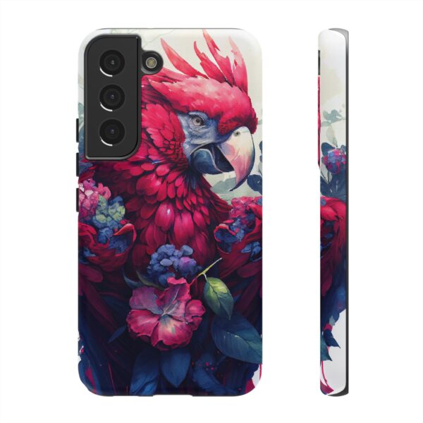 Rainbow Designs Strange Parrot On Tough Cases Custom Phone Cases For iPhone Google Pixel and Samsung Series - Image 3