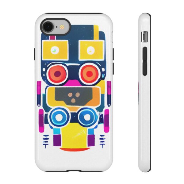 Rainbow Designs Robot On Tough Cases Custom Phone Cases For iPhone Google Pixel and Samsung Series