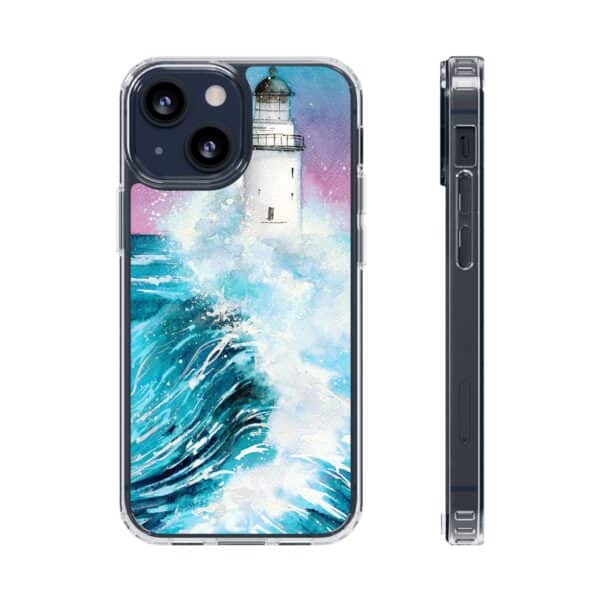 Crashing Waves Clear Case 🌊 for the enchanting iPhone 14! 📱✨ - Image 4