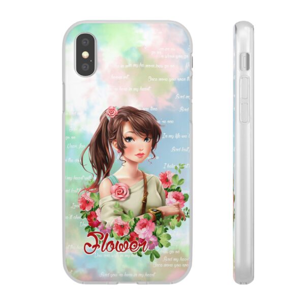 Girl With Flowers Flexi Cases for Samsung and iPhone - Image 99