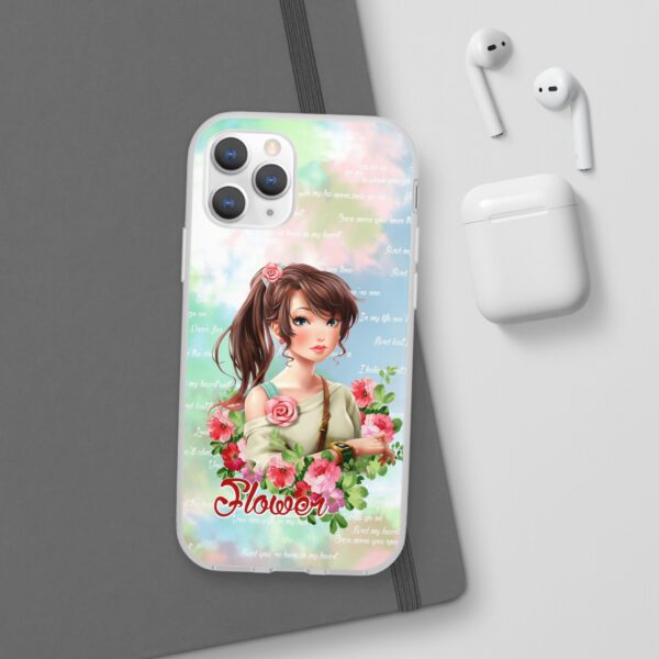 Girl With Flowers Flexi Cases for Samsung and iPhone - Image 39