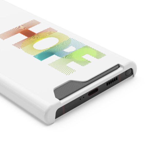 Rainbow Designs "HOPE" On Phone Case With Card Holder For iPhone and Samsung - Image 18