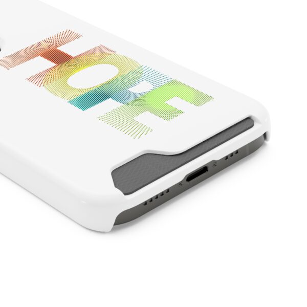 Rainbow Designs "HOPE" On Phone Case With Card Holder For iPhone and Samsung - Image 42