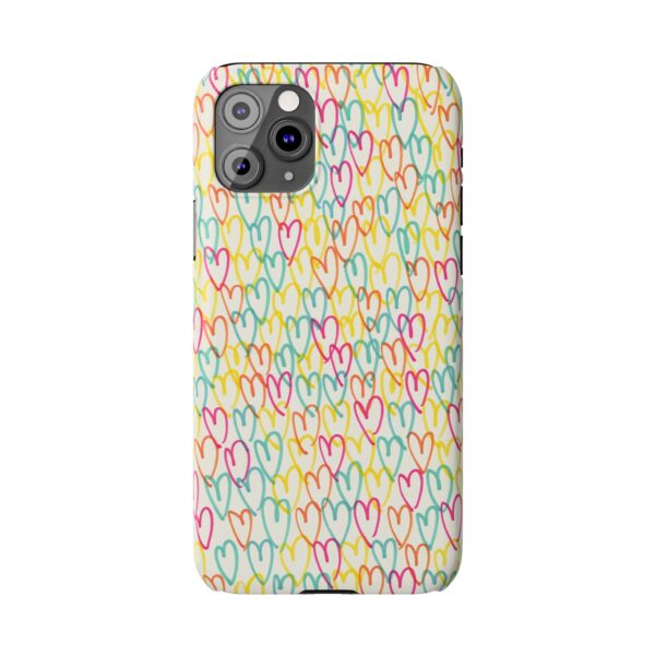 Rainbow Designs Colorful Hearts On Slim Phone Cases Case-Mate Custom Phone Cases For iPhone and Samsung Series - Image 15