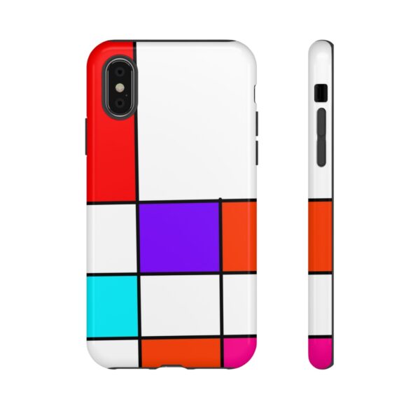 Rainbow Designs Mondrian Art On Tough Cases Custom Phone Cases For iPhone Google Pixel and Samsung Series - Image 9