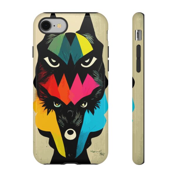 Rainbow Designs Wolf Head On Tough Cases Custom Phone Cases For iPhone Google Pixel and Samsung Series