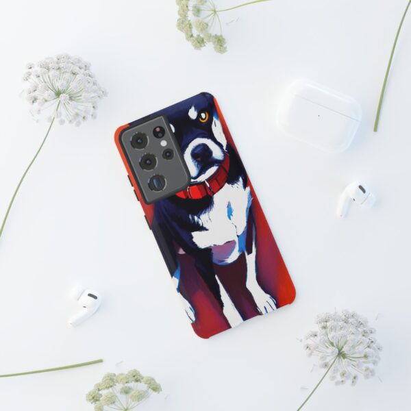 Rainbow Designs Dog Portrait On Tough Cases Custom Phone Cases For iPhone Google Pixel and Samsung Series. - Image 64