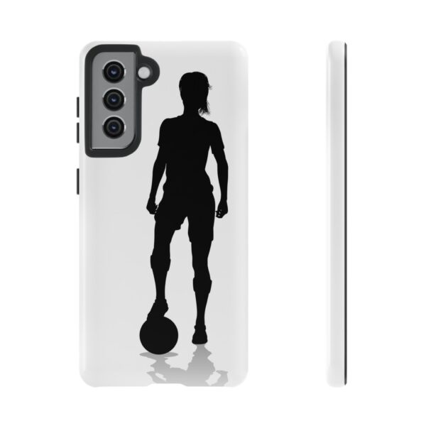 Silhouette Football Player Women Tough Cases Custom Phone Cases For iPhone Google Pixel and Samsung Series - Image 49