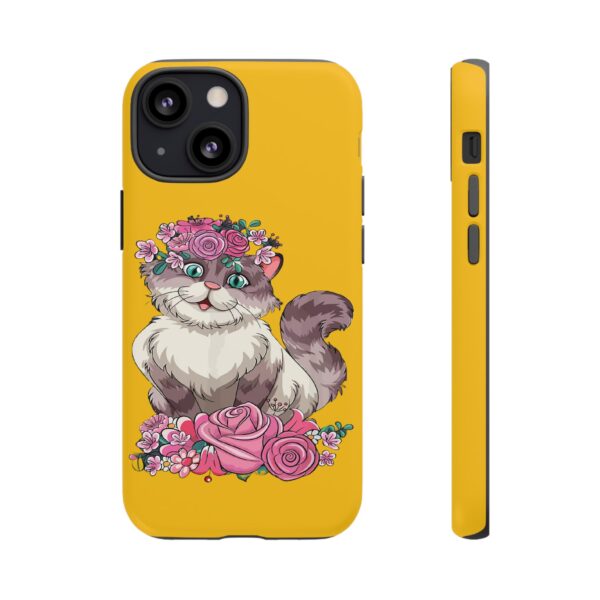 Rainbow Designs Cute Cat On Tough Cases Custom Phone Cases For iPhone Google Pixel and Samsung Series - Image 45