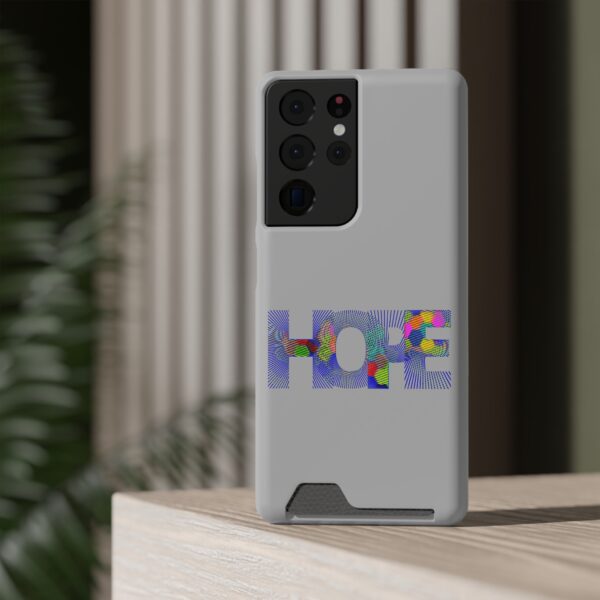 Rainbow Designs "HOPE" On Phone Case With Card Holder For iPhone and Samsung - Image 156