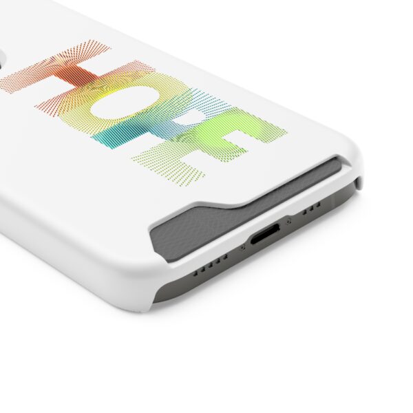 Rainbow Designs "HOPE" On Phone Case With Card Holder For iPhone and Samsung - Image 46