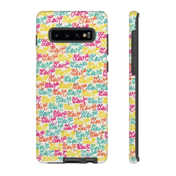 Rainbow Designs Colorful Love Letters On Tough Cases Custom Phone Cases For iPhone Google Pixel and Samsung Series - Image 17