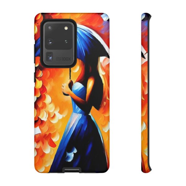 Rainbow Designs Woman With Umbrella On Tough Cases Custom Phone Case For iPhone and Samsung Series - Image 28