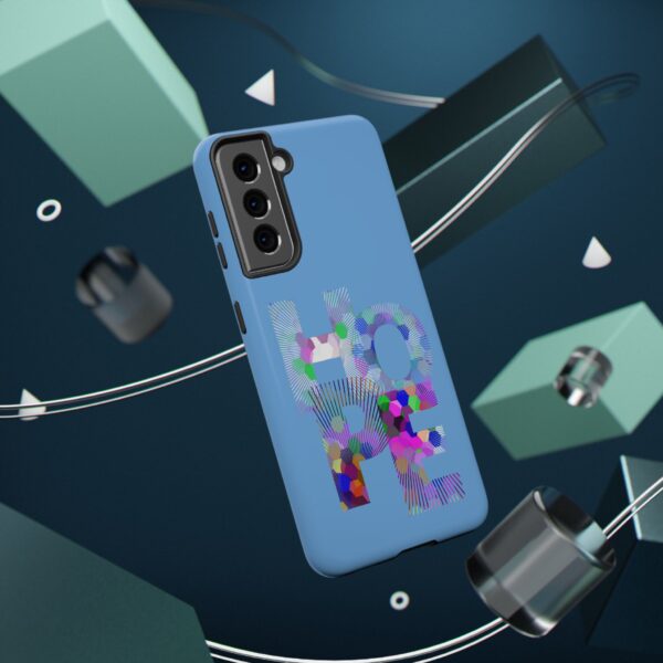 Rainbow Designs "HOPE" On Impact-Resistant Cases For Samsung and iPhone Light Blue - Image 26