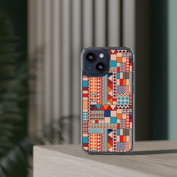 Patchwork Pattern Clear Cases For iPhone and Samsung - Image 6