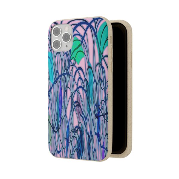 Curved Striped Pattern Biodegradable Cases For IPhone & Samsung  🌿 - Image 110