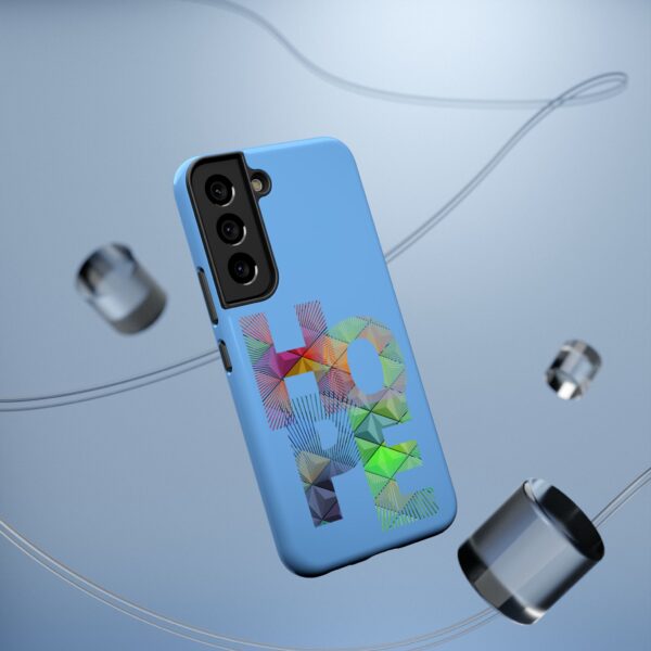 Rainbow Designs "HOPE" On Impact-Resistant Cases For Samsung and iPhone Light Blue - Image 62