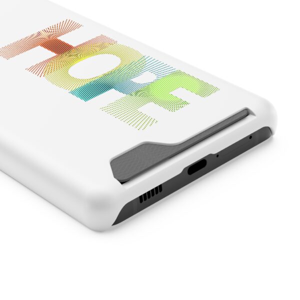 Rainbow Designs "HOPE" On Phone Case With Card Holder For iPhone and Samsung - Image 158