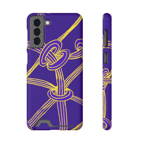 Rainbow Designs Abstract Lines On Phone Case With Card Holder Custom Phone Case For iPhone and Samsung - Image 149