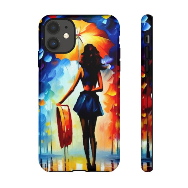 Rainbow Designs Woman With Umbrella On Tough Cases Custom Phone Case For iPhone and Samsung Series - Image 19