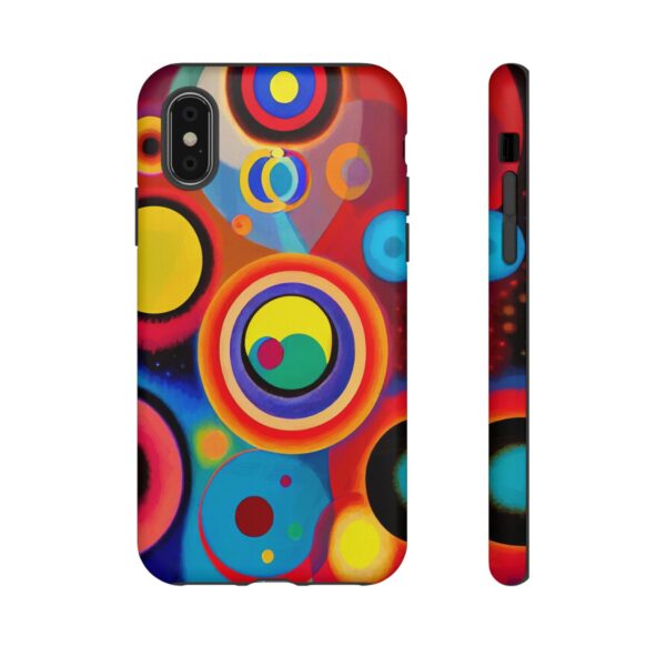 Rainbow Designs Circles in Circles On Tough Cases Custom Phone Cases For iPhone Google Pixel and Samsung Series - Image 10