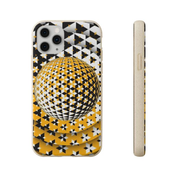 Yellow Gold Sphere Biodegradable Cases For iPhone and Samsung