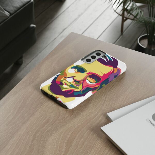 Rainbow Designs Abraham Lincoln Portrait On Tough Cases Custom Phone Cases For iPhone Google Pixel and Samsung Series - Image 2