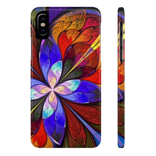 Rainbow Designs Flowers On Slim Phone Cases Case-Mate Custom Phone Cases For iPhone and Samsung Series - Image 3