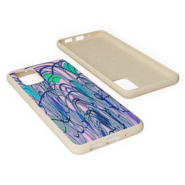 Curved Striped Pattern Biodegradable Cases For IPhone & Samsung  🌿 - Image 60