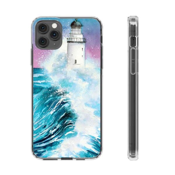 Crashing Waves Clear Case 🌊 for the enchanting iPhone 14! 📱✨ - Image 40