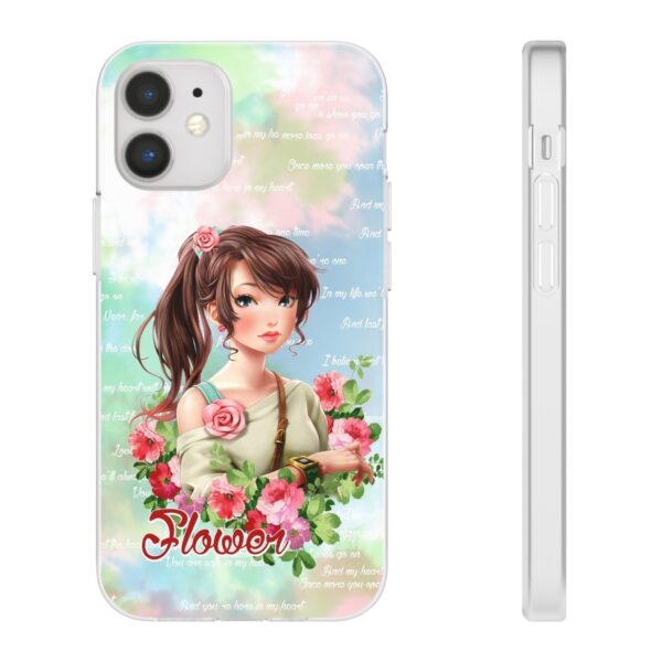 Girl With Flowers Flexi Cases for Samsung and iPhone - Image 43