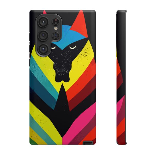 Rainbow Designs Wolf Head On Tough Cases Custom Phone Cases For iPhone Google Pixel and Samsung Series. - Image 93