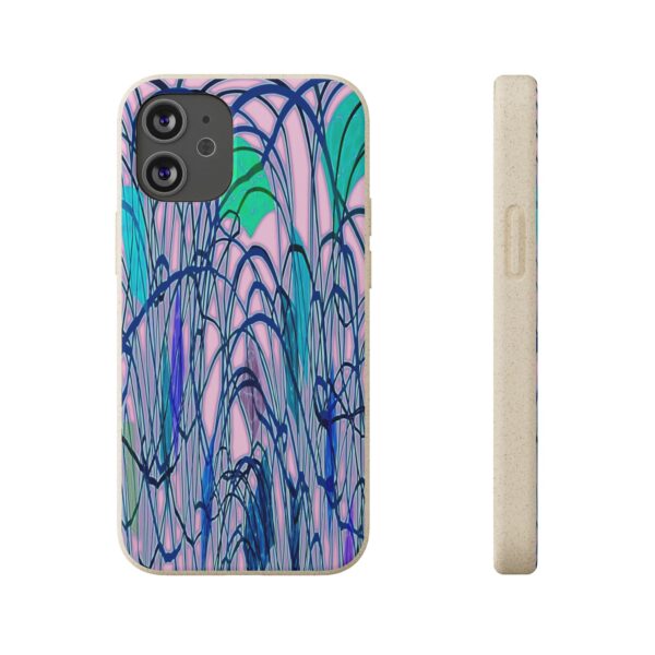 Curved Striped Pattern Biodegradable Cases For IPhone & Samsung  🌿 - Image 17