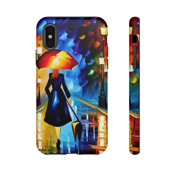 Rainbow Designs Woman With Umbrella On Tough Cases Custom Phone Case For iPhone and Samsung Series - Image 10