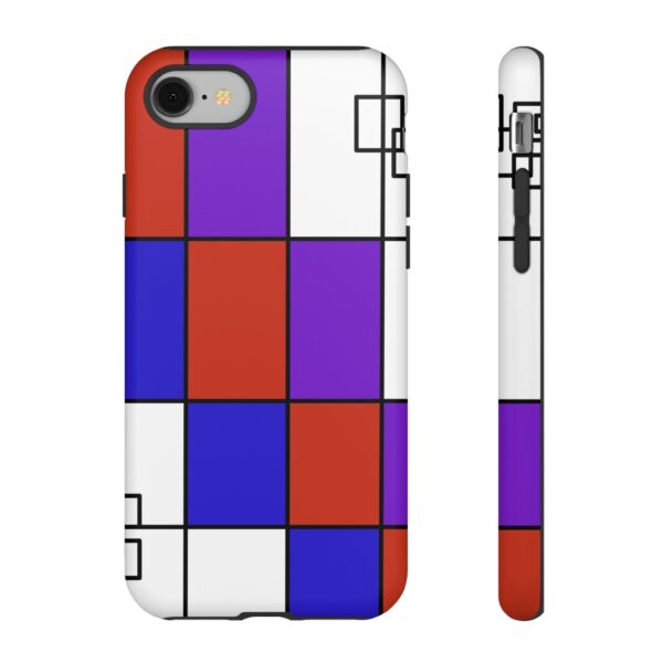 Rainbow Designs Mondrian Art On Tough Cases Custom Phone Cases For iPhone Google Pixel and Samsung Series - Image 2