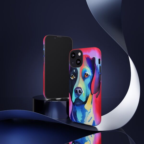 Rainbow Designs Dog Portrait On Tough Cases Custom Phone Cases For iPhone Google Pixel and Samsung Series - Image 44