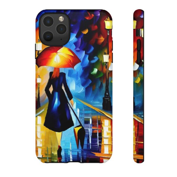 Rainbow Designs Woman With Umbrella On Tough Cases Custom Phone Case For iPhone and Samsung Series - Image 23