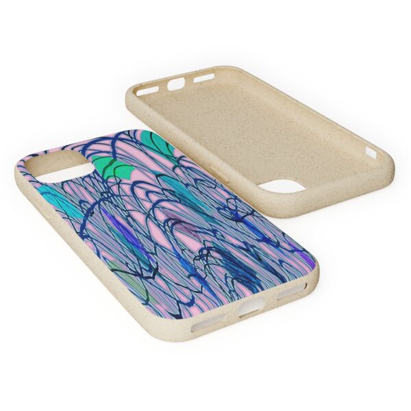 Curved Striped Pattern Biodegradable Cases For IPhone & Samsung  🌿 - Image 112