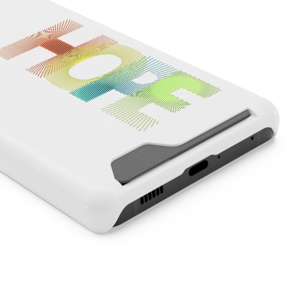 Rainbow Designs "HOPE" On Phone Case With Card Holder For iPhone and Samsung - Image 154