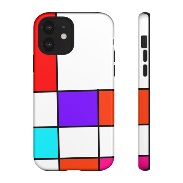 Rainbow Designs Mondrian Art On Tough Cases Custom Phone Cases For iPhone Google Pixel and Samsung Series - Image 33