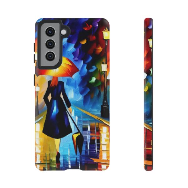 Rainbow Designs Woman With Umbrella On Tough Cases Custom Phone Case For iPhone and Samsung Series - Image 57