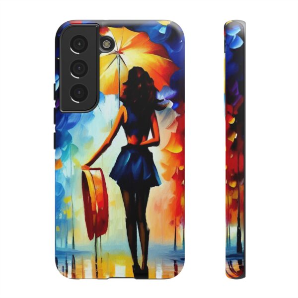 Rainbow Designs Woman With Umbrella On Tough Cases Custom Phone Case For iPhone and Samsung Series - Image 85