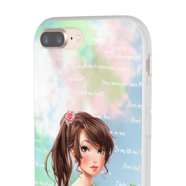 Girl With Flowers Flexi Cases for Samsung and iPhone - Image 5