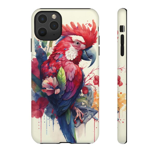 Rainbow Designs Very Very Strange Parrot On Tough Cases Custom Phone Cases For iPhone Google Pixel and Samsung Series - Image 2