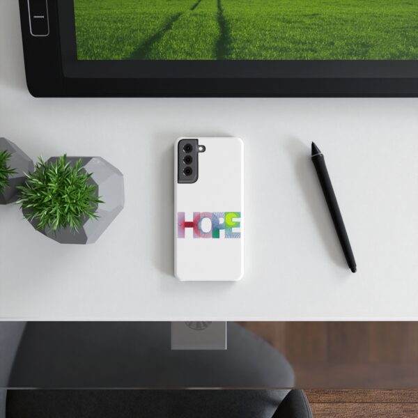 Rainbow Designs "HOPE" On Slim Snap Case For Samsung Galaxy S 21 Plus - Image 2