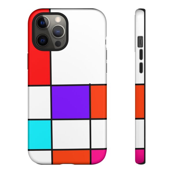 Rainbow Designs Mondrian Art On Tough Cases Custom Phone Cases For iPhone Google Pixel and Samsung Series - Image 37