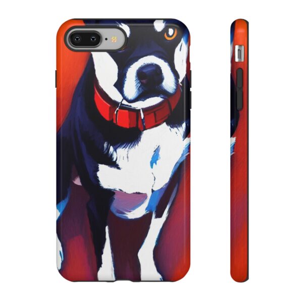 Rainbow Designs Dog Portrait On Tough Cases Custom Phone Cases For iPhone Google Pixel and Samsung Series. - Image 3