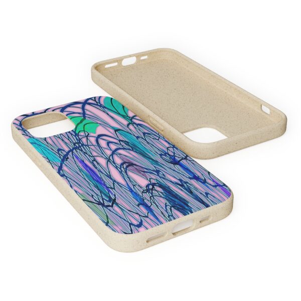 Curved Striped Pattern Biodegradable Cases For IPhone & Samsung  🌿 - Image 44